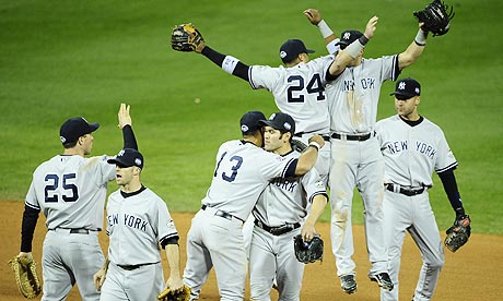 Odd correlation between Yankees World Series victories and Wall Street.  