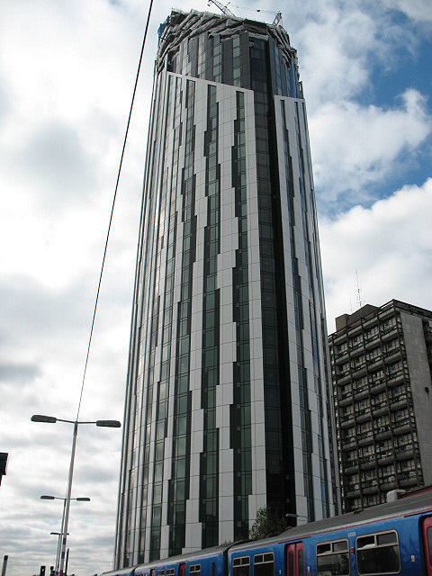 Strata Tower in London incorporates wind turbines to generate some of the building’s own energy.  