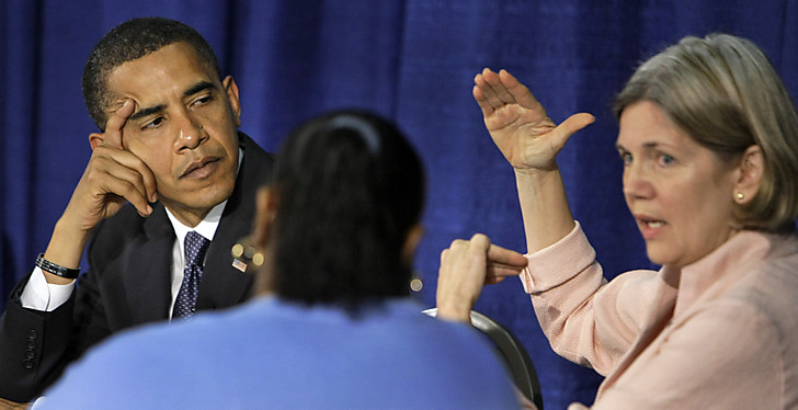 President Obama slips Elizabeth Warren in without Senate confirmation process.